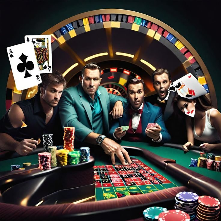 Ilustrasi hiburan sportsbook dan kasino online di surgaplay